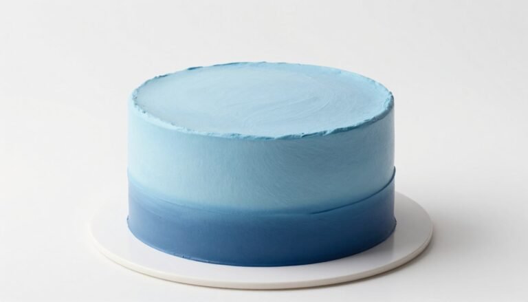 aesthetic blue cake designs korean minimalist style with elegant frosting