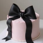 Aesthetic Cake Designs Coquette Black: 50+ Stunning Ideas aesthetic cake designs coquette black with elegant black bows and ribbons