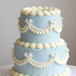 Aesthetic Cake Designs Coquette Blue: 50+ Dreamy Ideas for Your Perfect Celebration aesthetic cake designs coquette blue with delicate ribbons and pearl accents