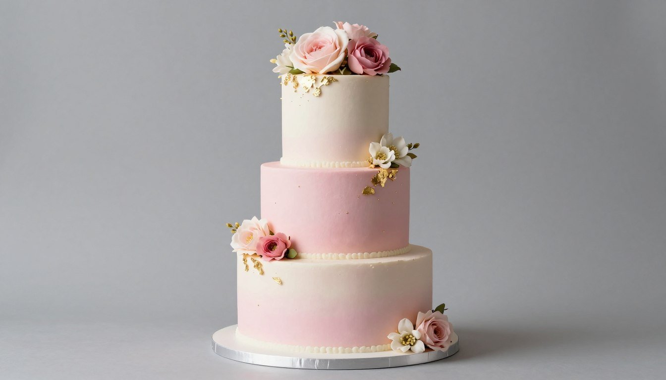 aesthetic cake designs girly 15 with pink tones and elegant decorations