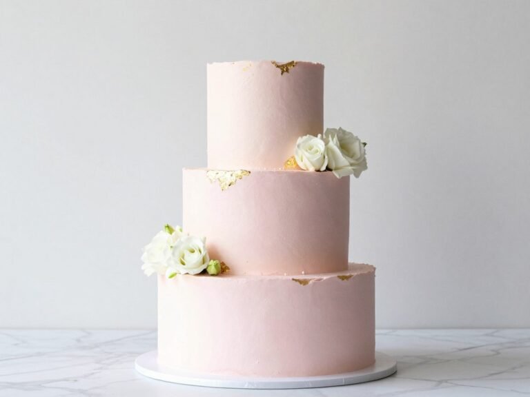 aesthetic cake designs women simple with pastel buttercream and gold accents