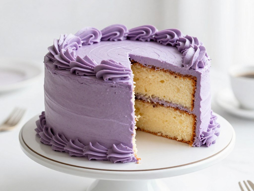 aesthetic purple vanilla cake girly decorations