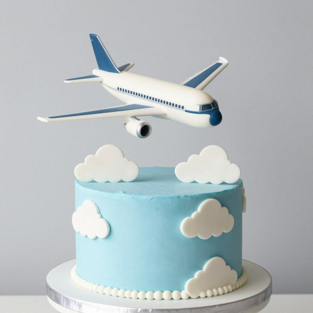 airplane birthday cake with clouds and sky theme airplane birthday cake with clouds and sky theme