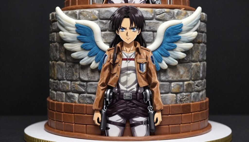 attack on titan birthday cake with wall maria design and survey corps symbol attack on titan birthday cake with wall maria design and survey corps symbol