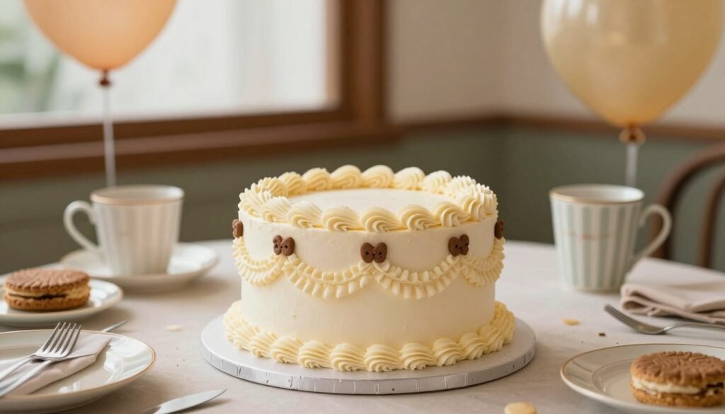 beautiful vintage birthday cake celebration for men