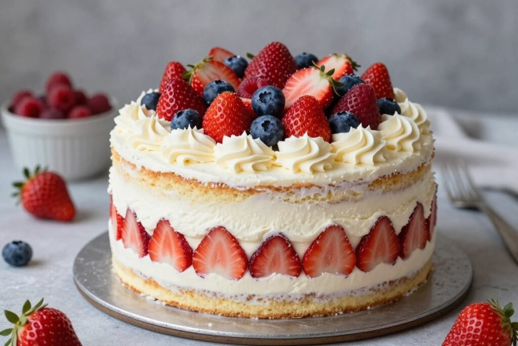 berry layer cake for mother's birthday berry layer cake for mother's birthday