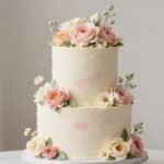 birthday cake designs with flowers featuring buttercream roses and spring blooms
