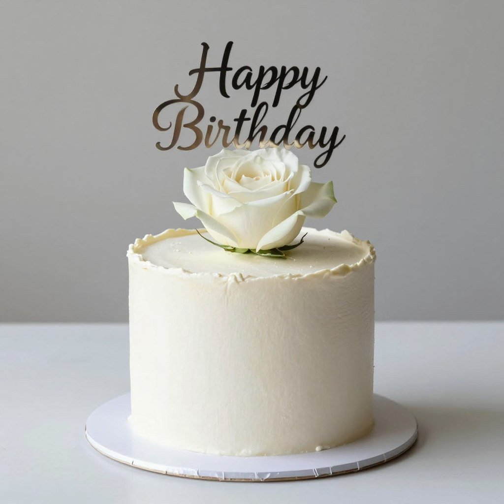 birthday cake single flower topper birthday cake single flower topper