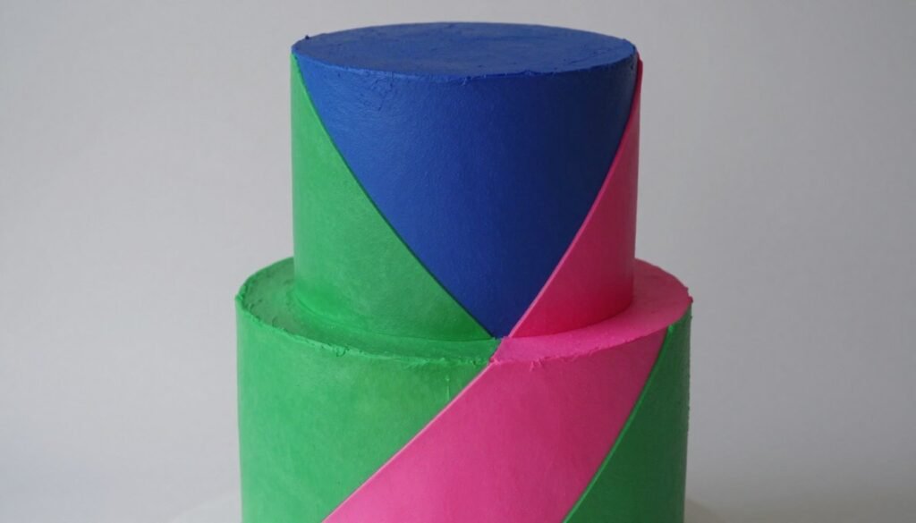 birthday cake with bold vibrant colors and striking color palette from 2026 trends birthday cake with bold vibrant colors and striking color palette from 2026 trends