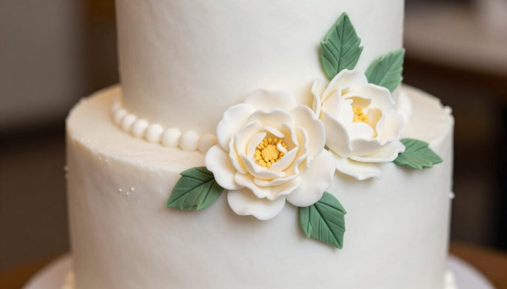 birthday cake with fondant flowers birthday cake with fondant flowers