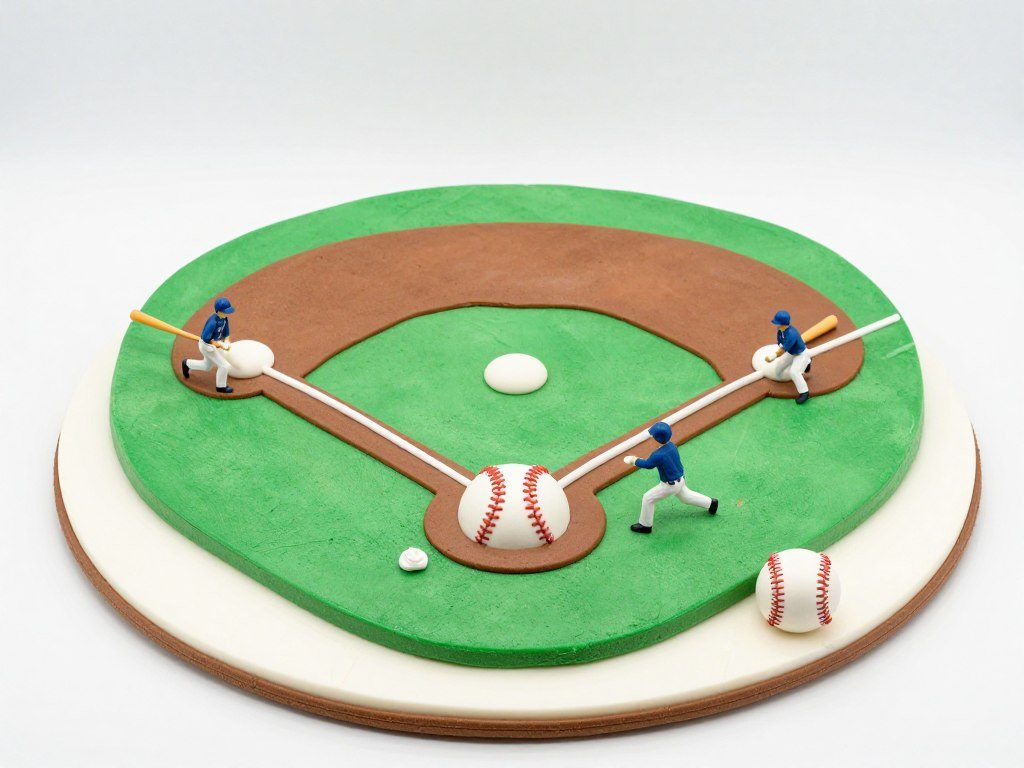 birthday party cake featuring sports theme for children birthday party cake featuring sports theme for children