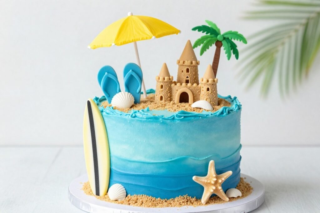 birthday party cake for kids with holiday seasonal elements birthday party cake for kids with holiday seasonal elements