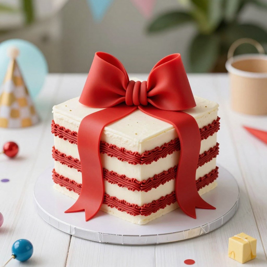 birthday party cake with red coquette aesthetic birthday party cake with red coquette aesthetic
