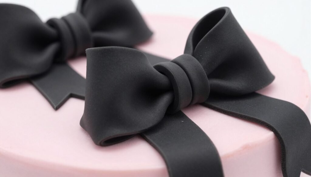 black bows on coquette aesthetic cake black bows on coquette aesthetic cake