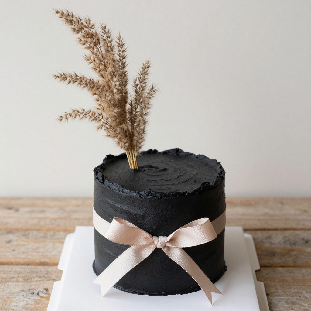 black cake dried flower minimal black cake dried flower minimal