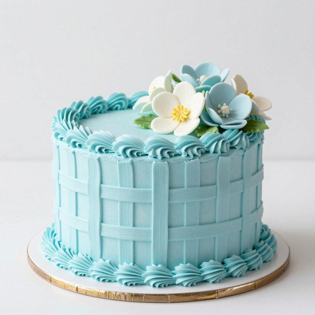 blue basket weave cake design blue basket weave cake design