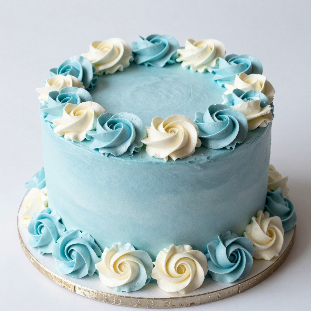 blue buttercream rose cake decoration blue buttercream rose cake decoration