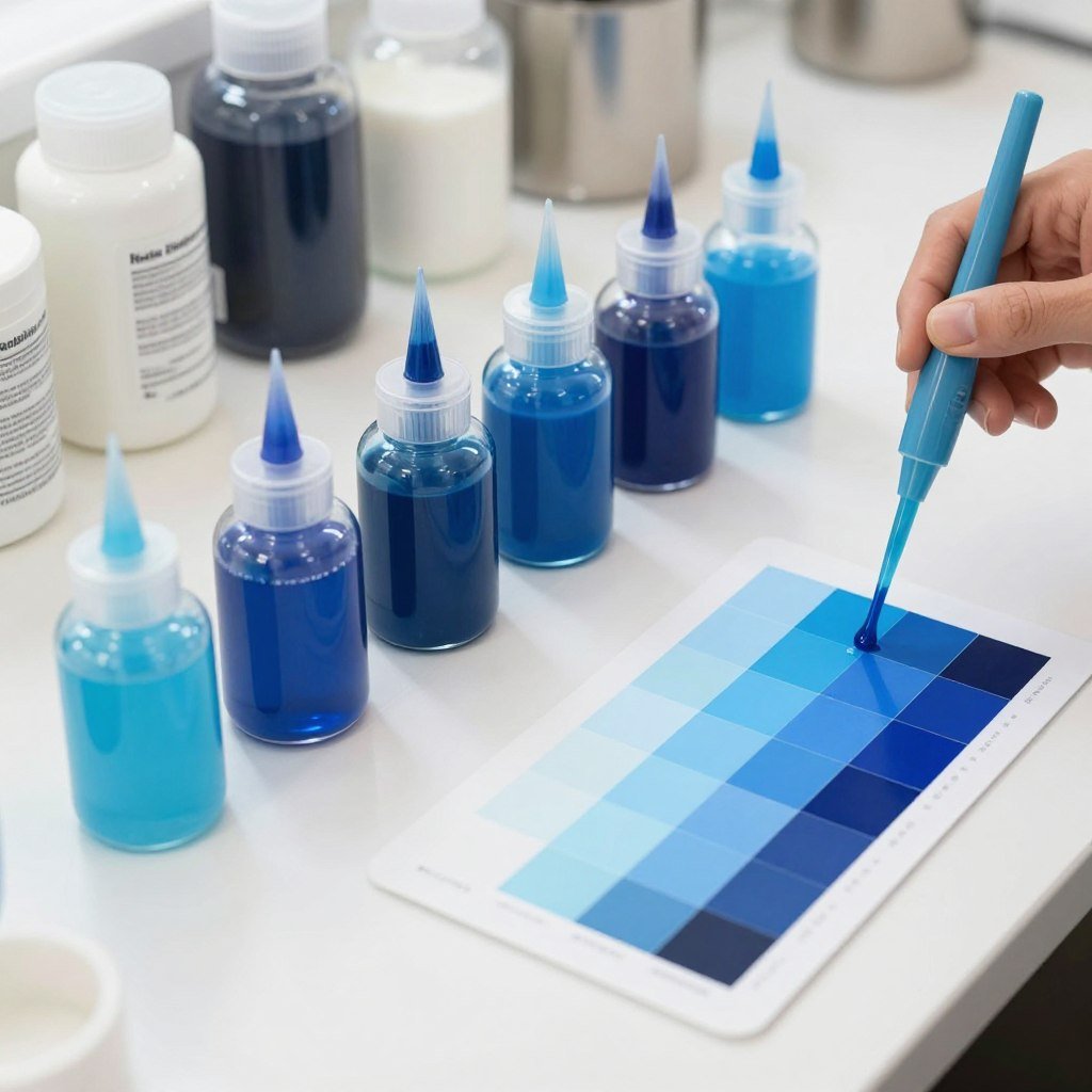 blue color mixing gel food coloring demonstration blue color mixing gel food coloring demonstration