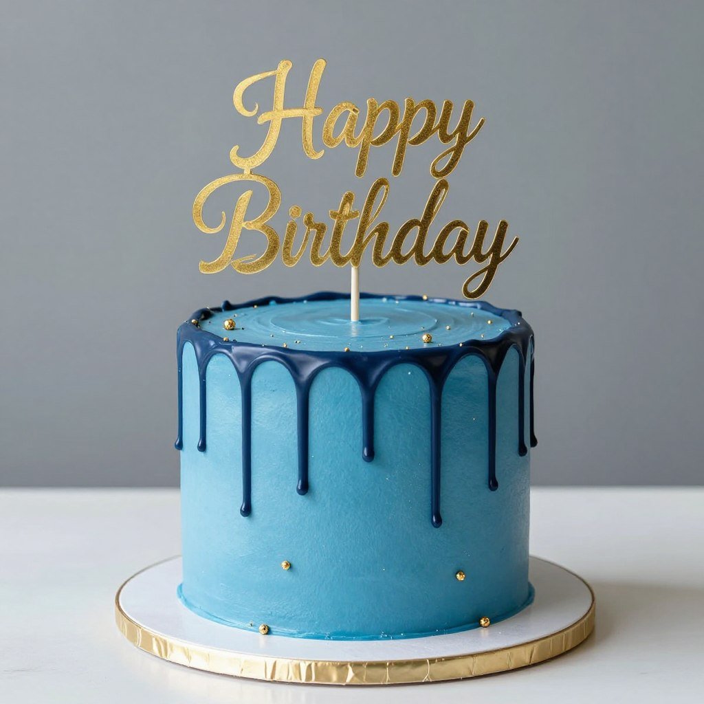 blue drip cake birthday design blue drip cake birthday design