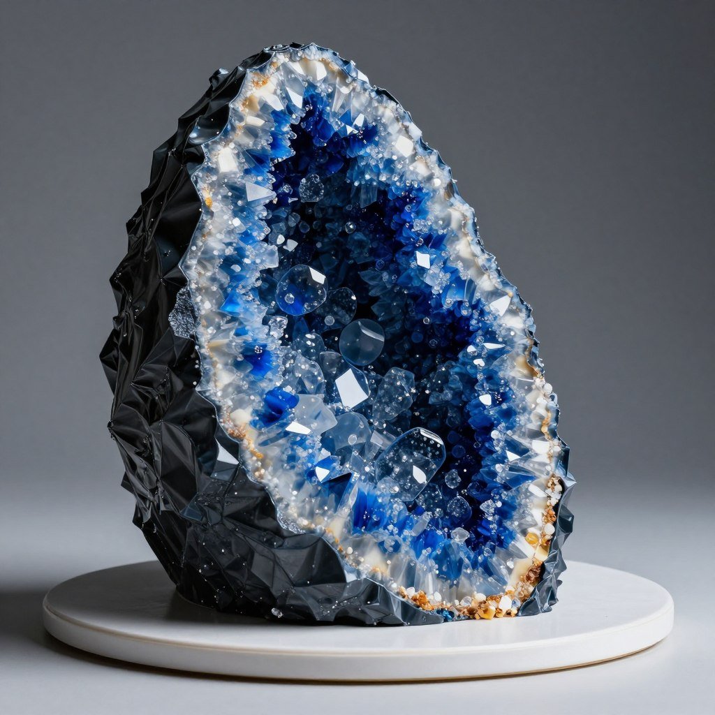 blue geode cake design birthday blue geode cake design birthday