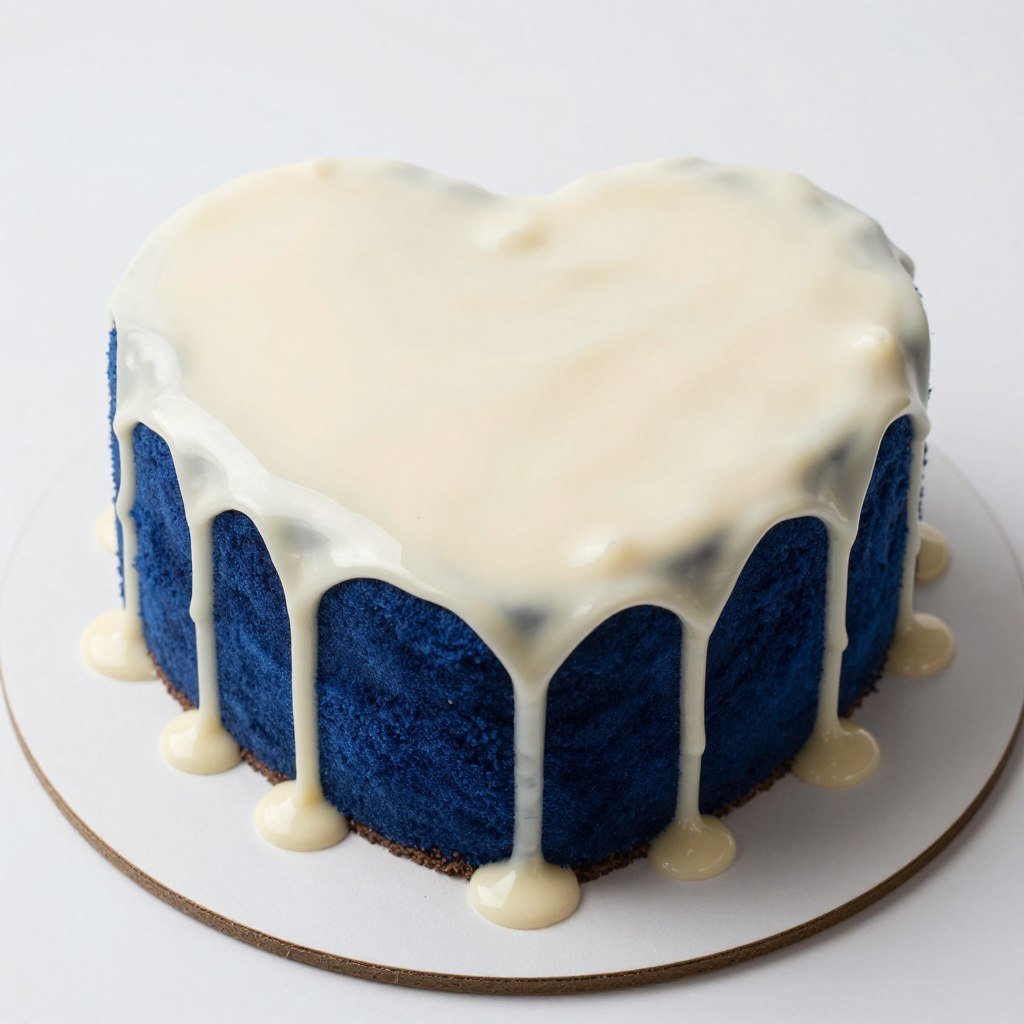 blue heart cake with white chocolate ganache blue heart cake with white chocolate ganache