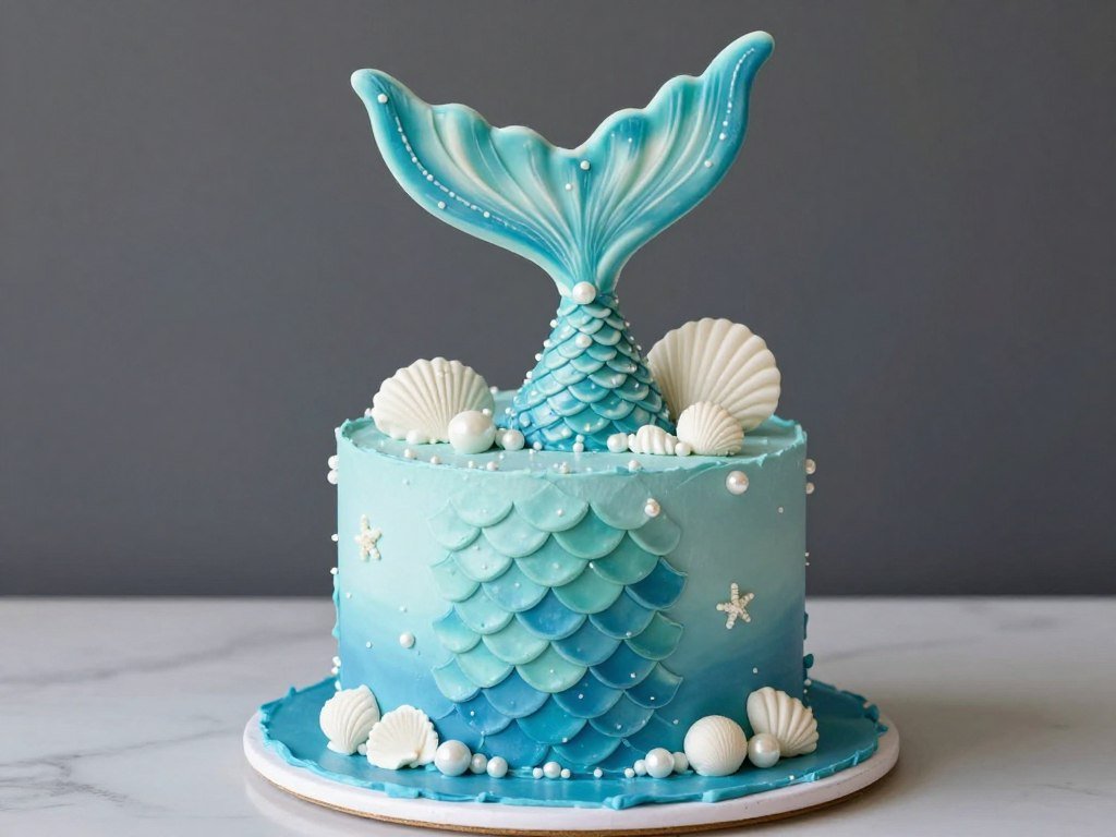 blue mermaid tail cake ocean theme whimsical blue mermaid tail cake ocean theme whimsical