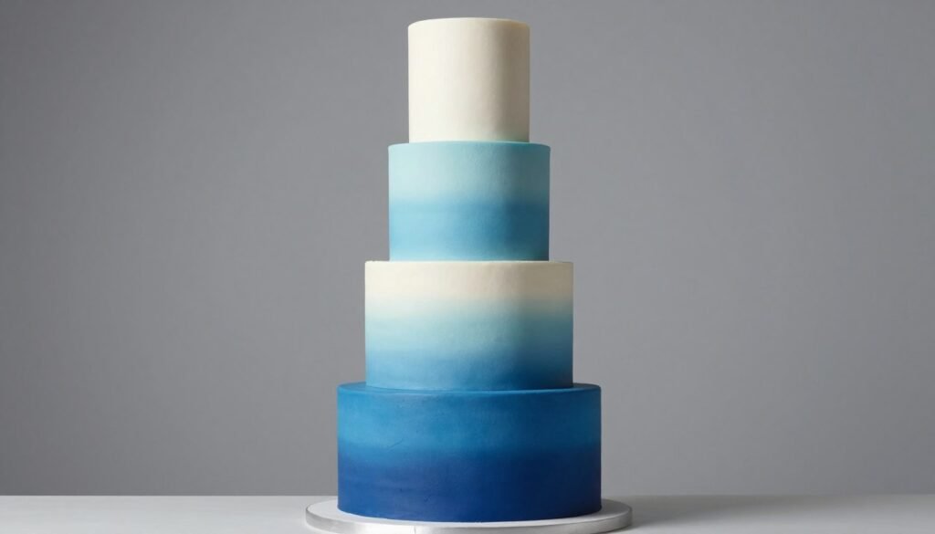 blue ombre cake five tier gradient design stunning blue ombre cake five tier gradient design stunning