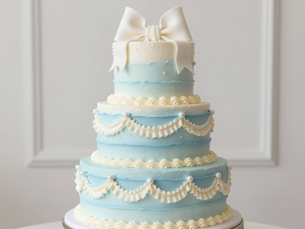 blue ruffle cake baby shower gender reveal blue ruffle cake baby shower gender reveal