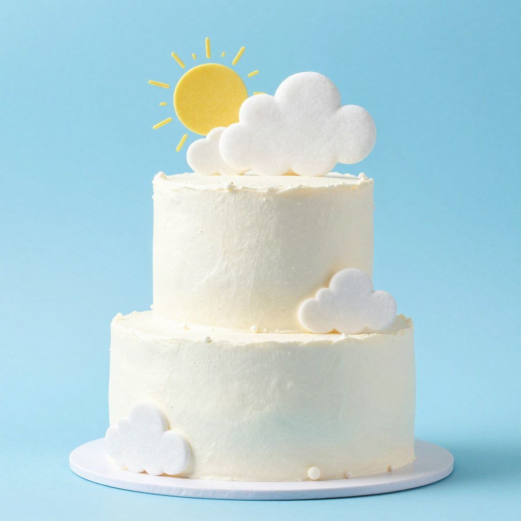 blue sky clouds cake summer picnic theme blue sky clouds cake summer picnic theme