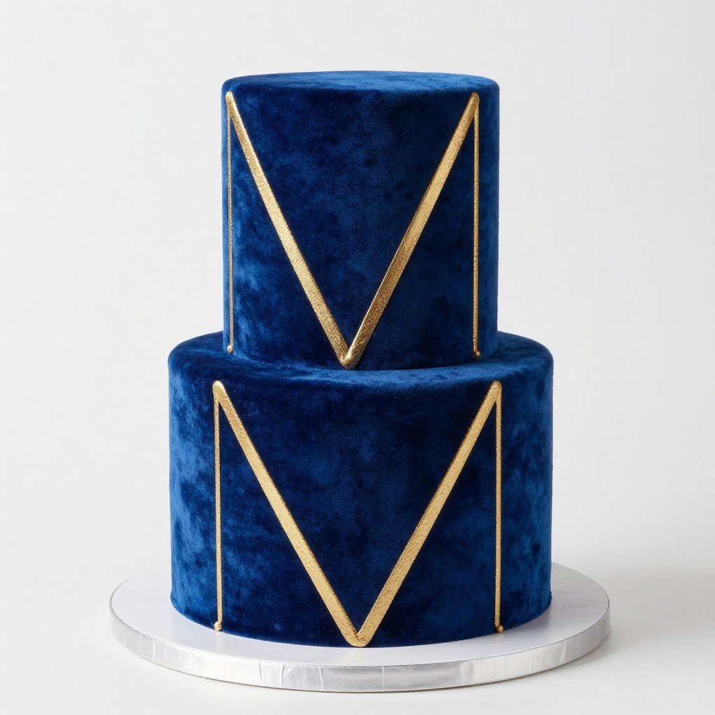 blue velvet cake inspo with geometric patterns blue velvet cake inspo with geometric patterns