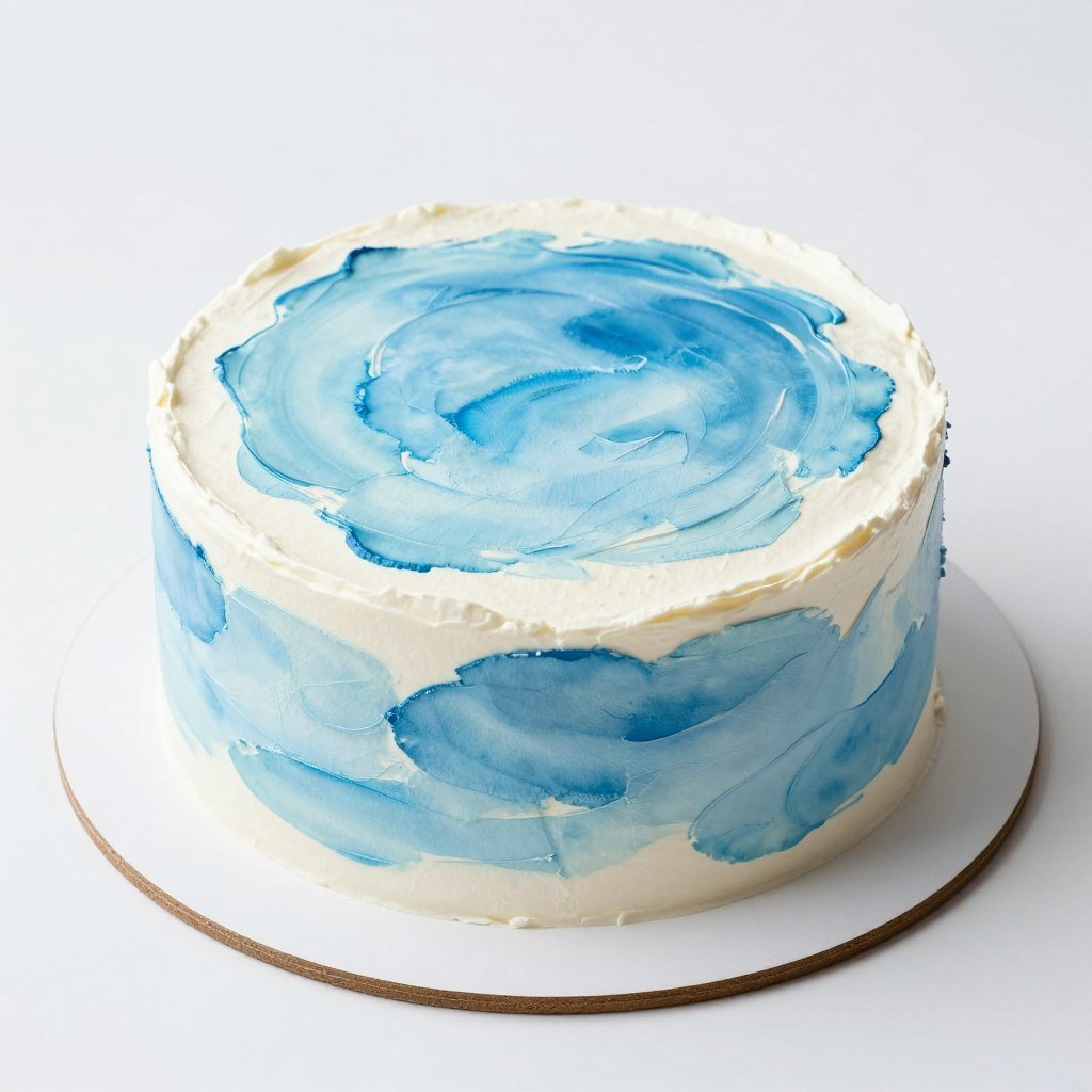 blue watercolor cake artistic design blue watercolor cake artistic design