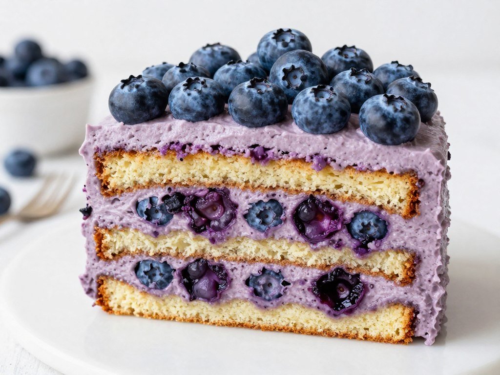 blueberry purple cake layers
