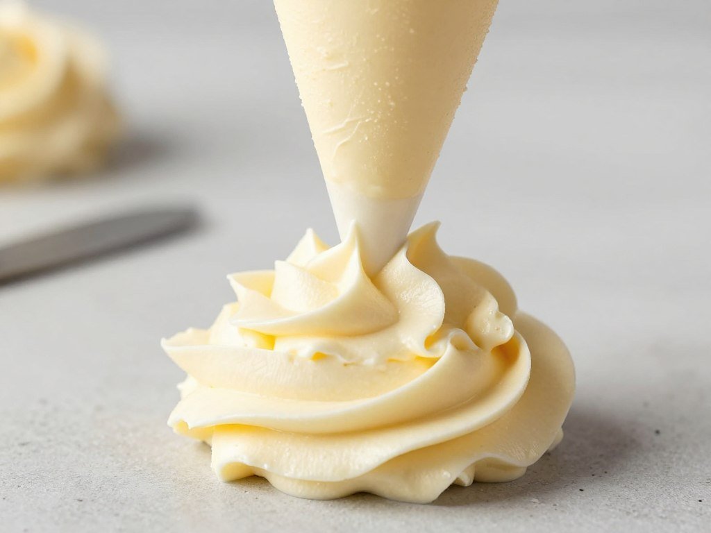 buttercream at correct piping consistency buttercream at correct piping consistency