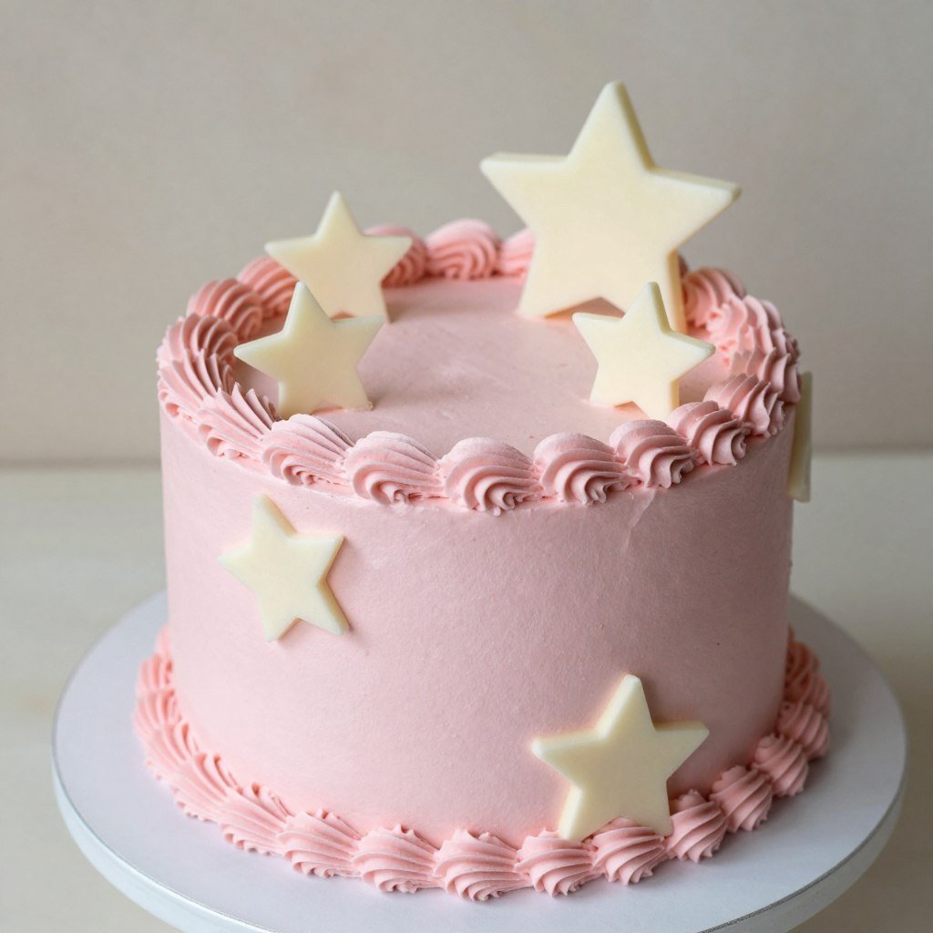 buttercream stars and decorative elements on coquette cake buttercream stars and decorative elements on coquette cake