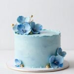 Cake Designs Birthday Aesthetic Blue: 50+ Stunning Ideas cake designs birthday aesthetic blue with elegant frosting and floral decorations