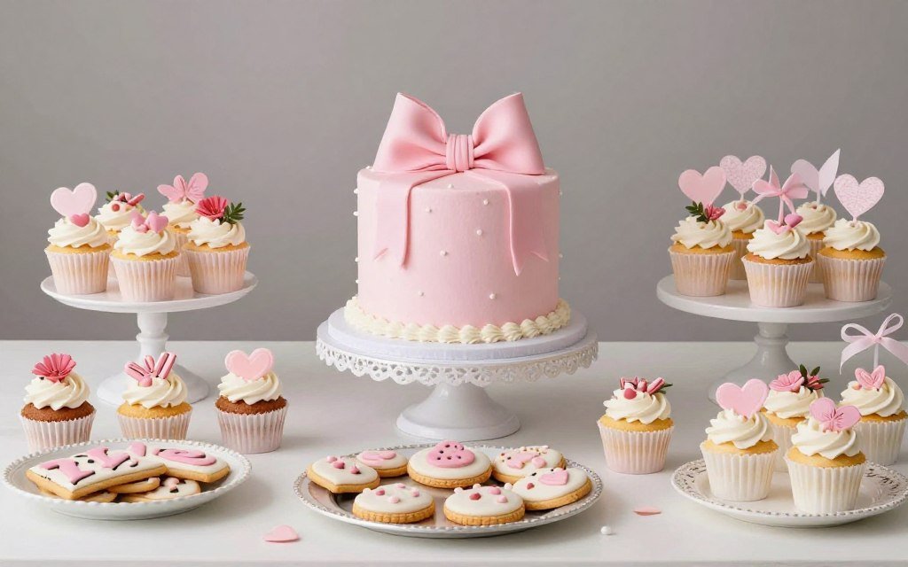 cake presentation with coordinating desserts cake presentation with coordinating desserts