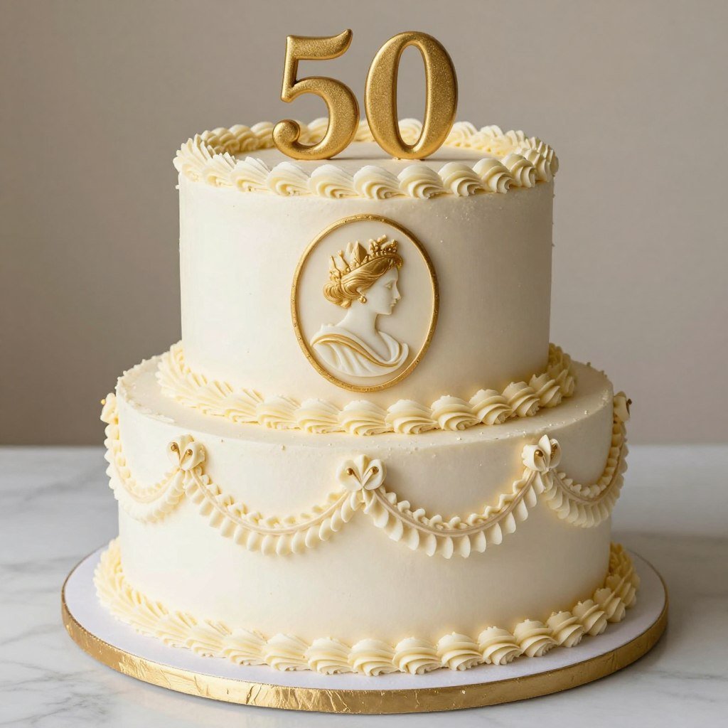 cameo design vintage cake