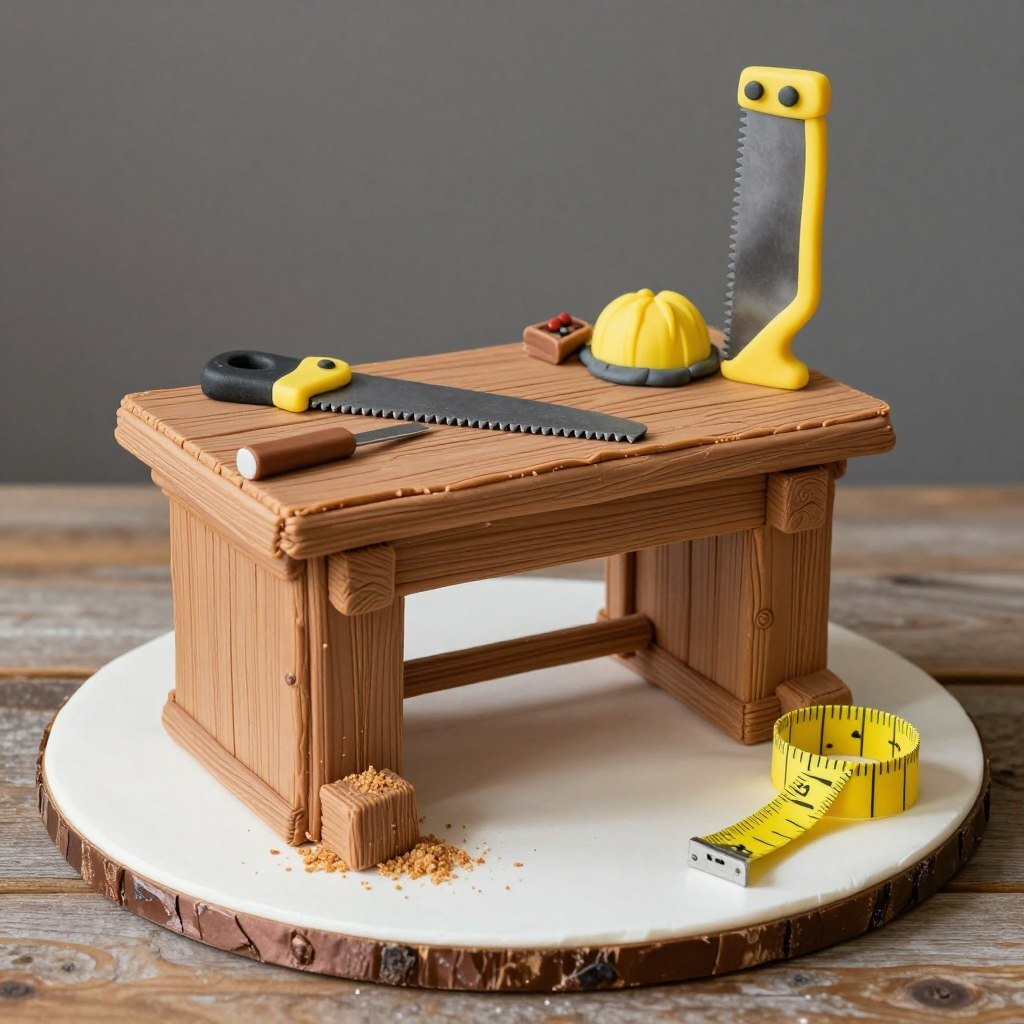 carpenter workbench birthday cake design