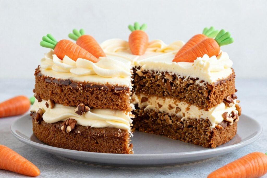 carrot cake decorated for mother's birthday carrot cake decorated for mother's birthday