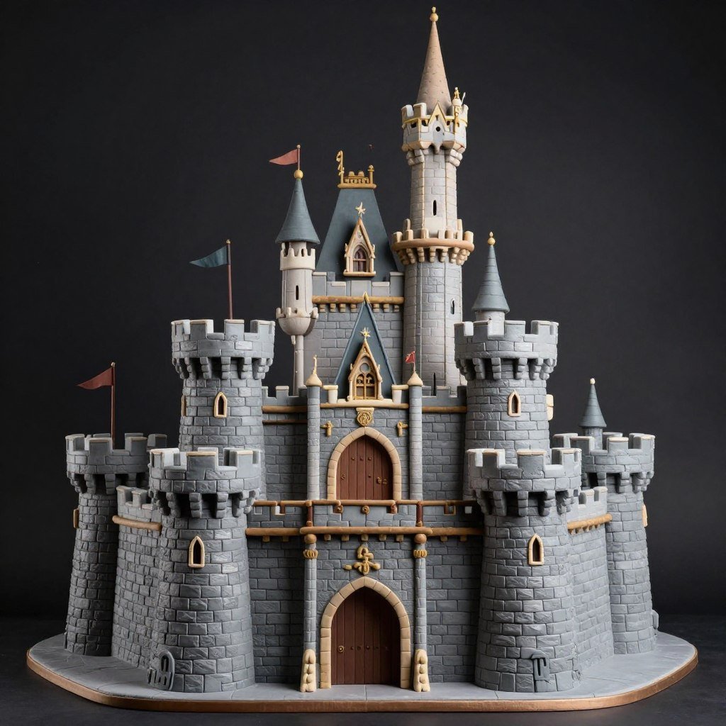 castle birthday cake with towers and flags castle birthday cake with towers and flags