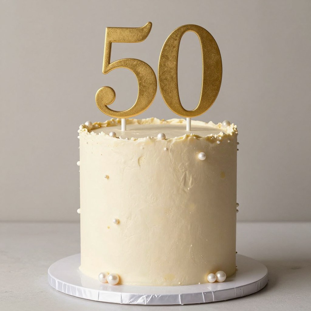 champagne colored elegant cake
