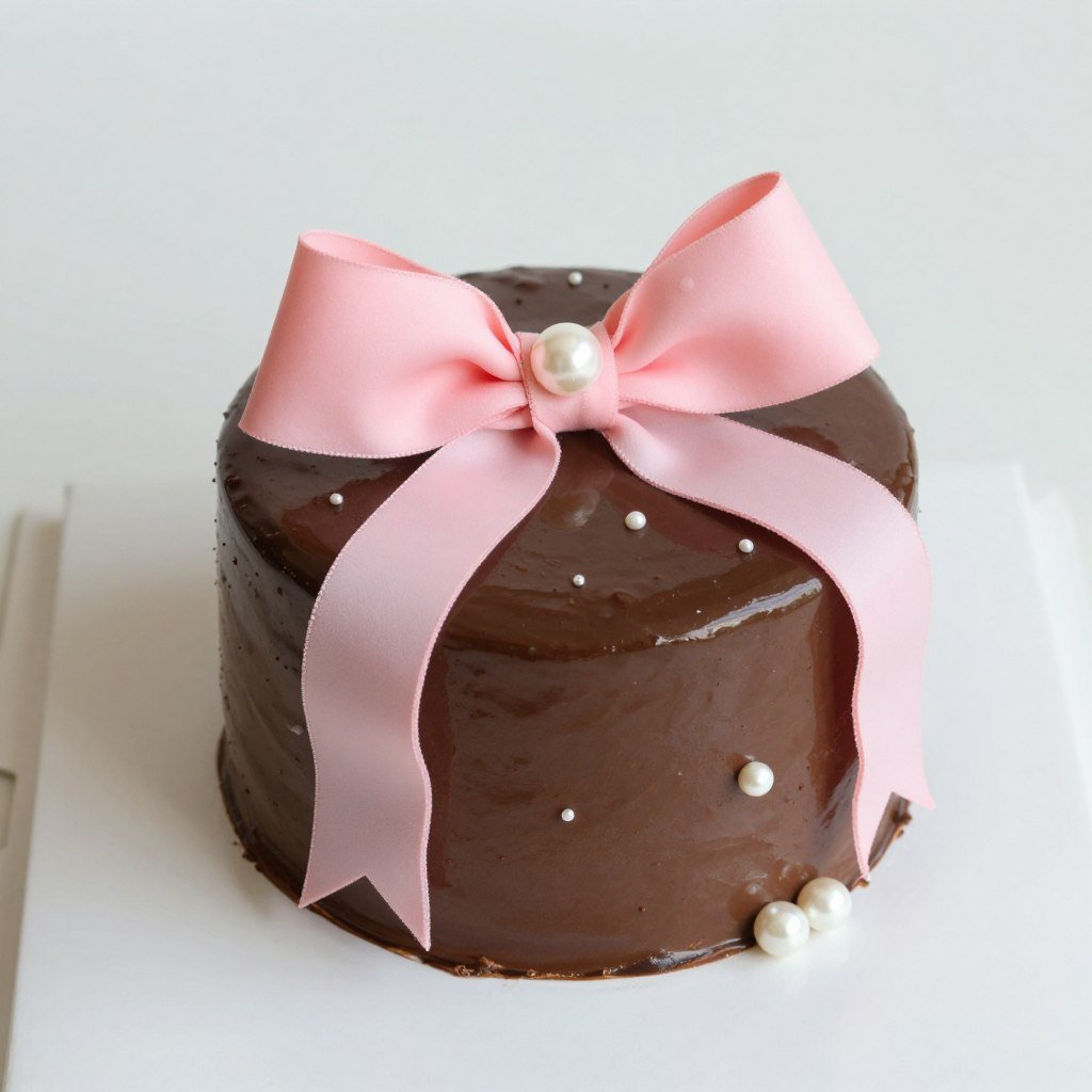 chocolate ganache coquette cake