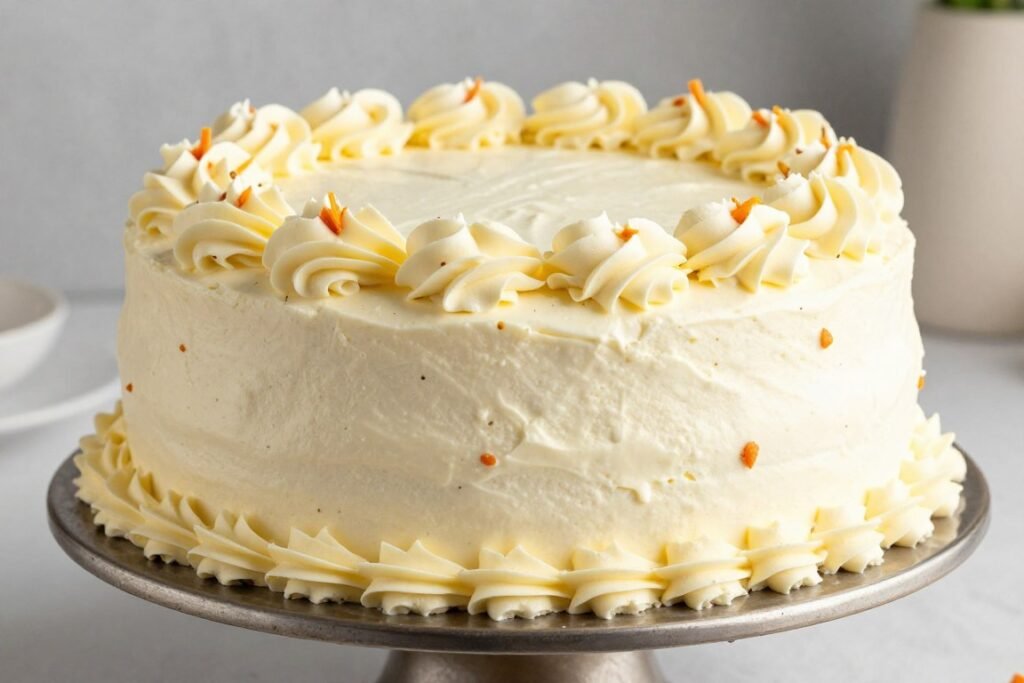 classic vintage carrot cake with cream cheese frosting