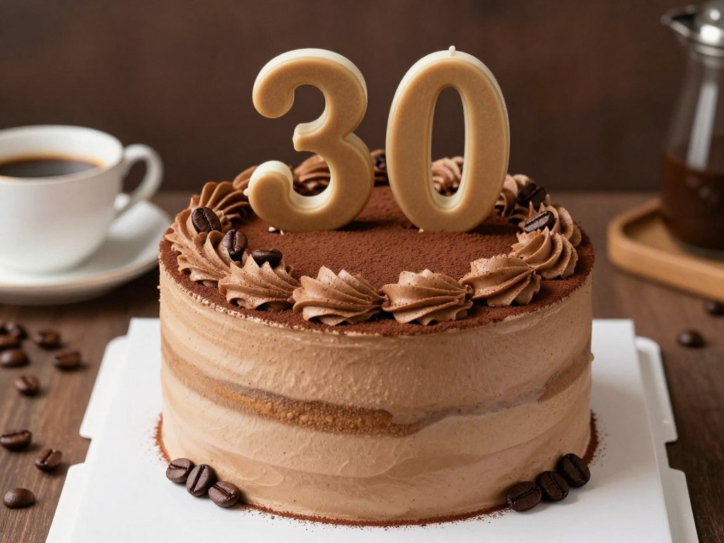 coffee espresso birthday cake for men