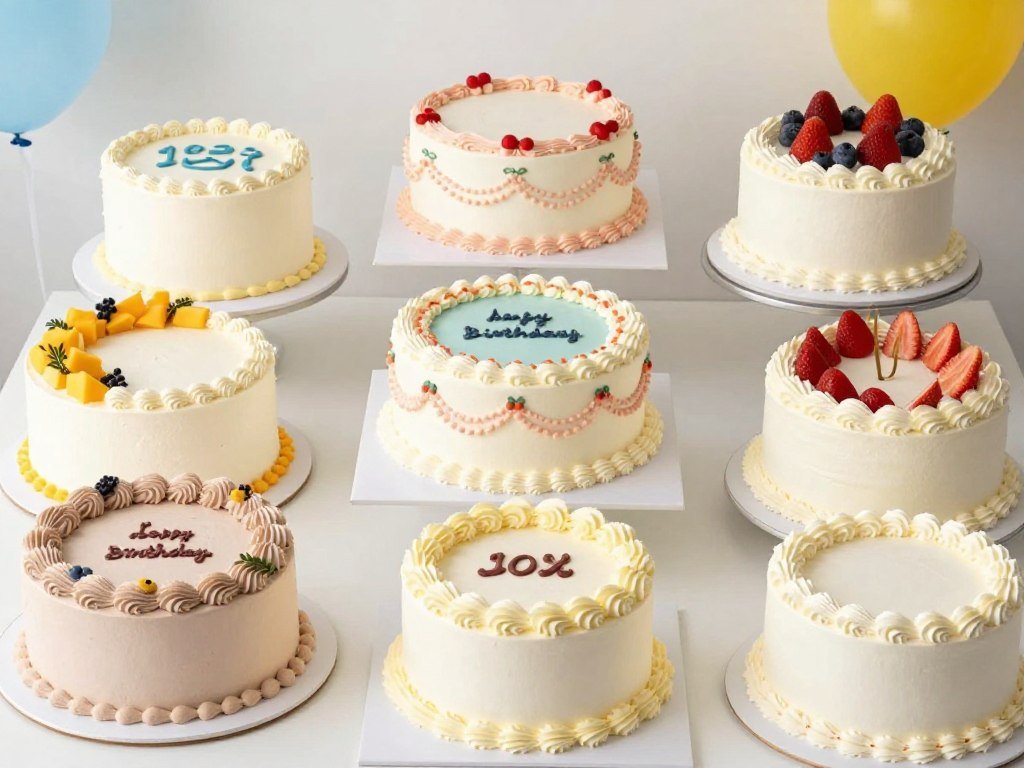 collection of homemade birthday cakes showing variety of designs collection of homemade birthday cakes showing variety of designs