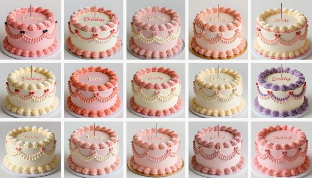 collection of trending vintage birthday cake designs