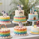 colorful birthday cake designs for kids with vibrant decorations