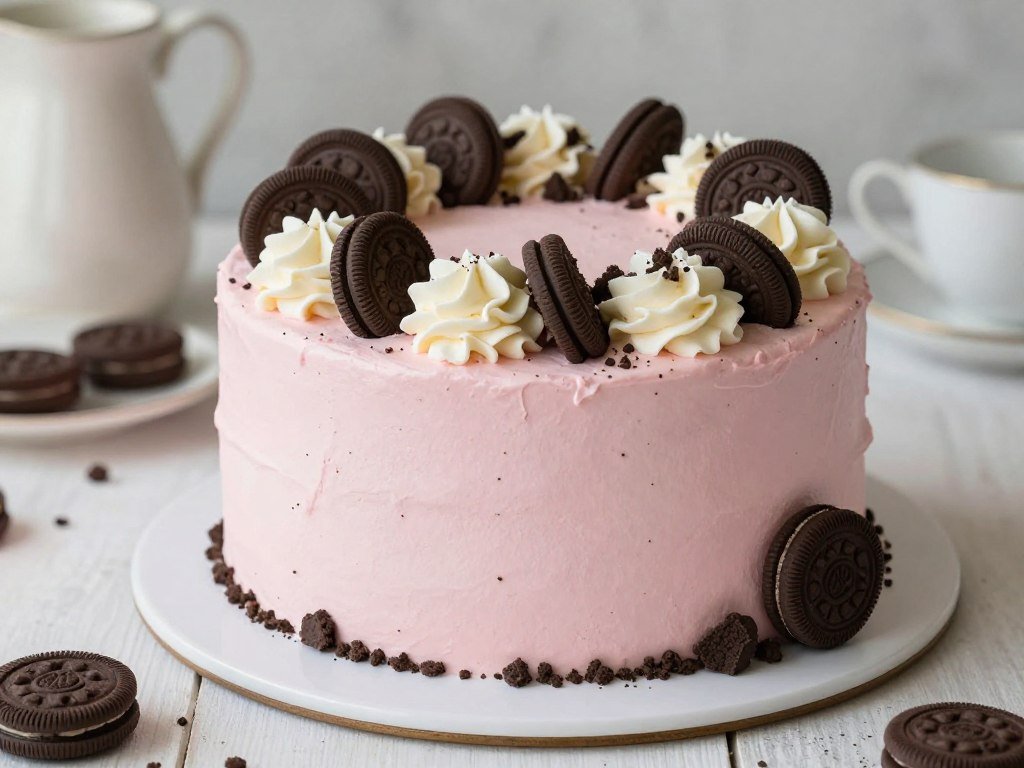 cookies and cream coquette cake design