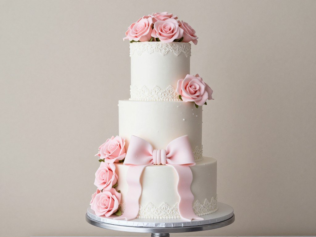 coquette wedding cake design