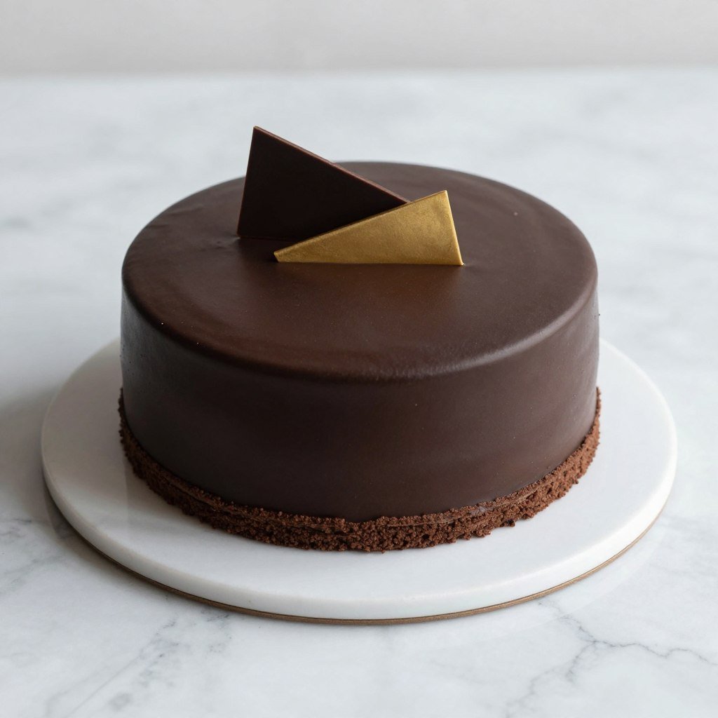 dark chocolate birthday cake with gold decoration dark chocolate birthday cake with gold decoration